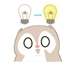 Cute Flying squirrel hari ver.02 sticker #8493147