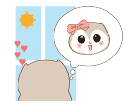Cute Flying squirrel hari ver.02 sticker #8493170