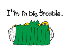 Mr.Sushi is our hero. sticker #8493464