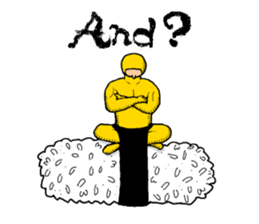 Mr.Sushi is our hero. sticker #8493488