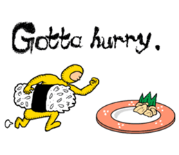 Mr.Sushi is our hero. sticker #8493492