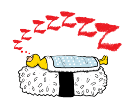 Mr.Sushi is our hero. sticker #8493497