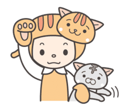 Kaburi_cat_1 / a little polite sticker #8493577