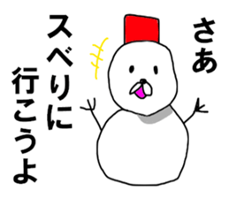 The snowman OBA ROBA sticker #8493620