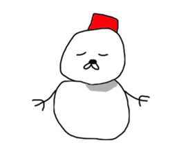 The snowman OBA ROBA sticker #8493622