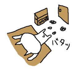 Cat love sake. sticker #8493692