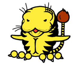 Tigar-cat Tora-kun sticker #8494362