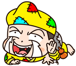 The Crazy Monk sticker #8494498