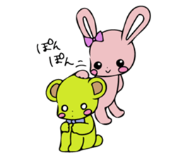 Sweet Rabbit &  Bear sticker #8495128