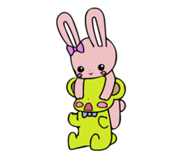 Sweet Rabbit &  Bear sticker #8495129