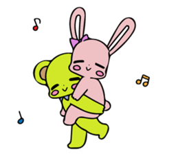 Sweet Rabbit &  Bear sticker #8495132