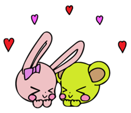 Sweet Rabbit &  Bear sticker #8495134