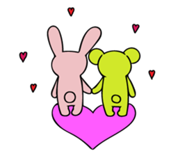Sweet Rabbit &  Bear sticker #8495137