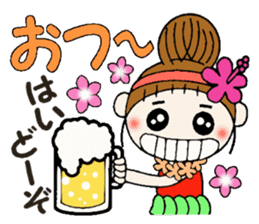 The second day of Hawaiian Girl ocyame sticker #8496227