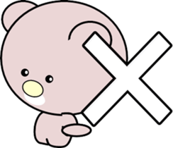 Heartwarming bear and bird sticker #8496344