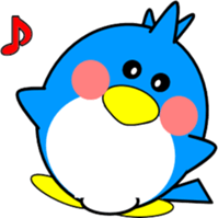 Heartwarming bear and bird sticker #8496346