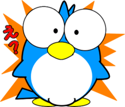 Heartwarming bear and bird sticker #8496359