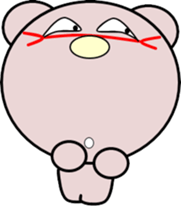 Heartwarming bear and bird sticker #8496364