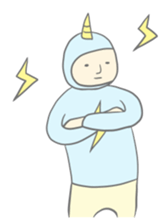 Kawaii thunder boy sticker #8496420