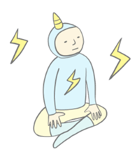 Kawaii thunder boy sticker #8496422