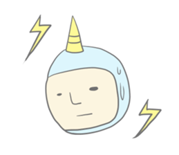 Kawaii thunder boy sticker #8496426