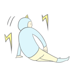 Kawaii thunder boy sticker #8496430