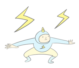 Kawaii thunder boy sticker #8496448