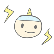 Kawaii thunder boy sticker #8496456
