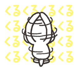 Conversation of white cat sticker #8496904