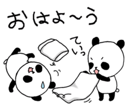 Three pandas 2 sticker #8497058