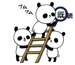 Three pandas 2 sticker #8497070