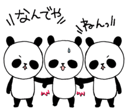 Three pandas 2 sticker #8497095