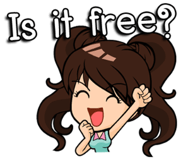 kawaii Girl.<ENG> sticker #8497379