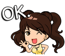 kawaii Girl.<ENG> sticker #8497381