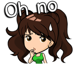 kawaii Girl.<ENG> sticker #8497383