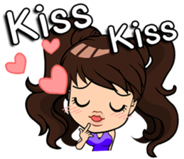 kawaii Girl.<ENG> sticker #8497386