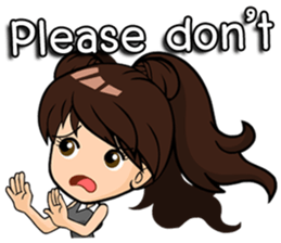 kawaii Girl.<ENG> sticker #8497394