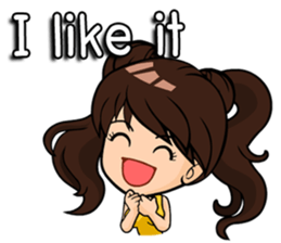 kawaii Girl.<ENG> sticker #8497397