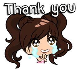 kawaii Girl.<ENG> sticker #8497401