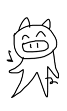 Picture of a cute pig sticker #8497738