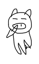 Picture of a cute pig sticker #8497740