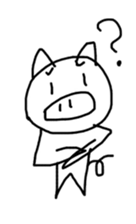 Picture of a cute pig sticker #8497743