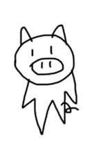 Picture of a cute pig sticker #8497750