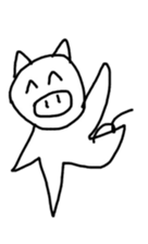 Picture of a cute pig sticker #8497752