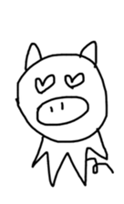 Picture of a cute pig sticker #8497753