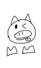 Picture of a cute pig sticker #8497760