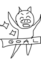 Picture of a cute pig sticker #8497770