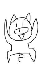Picture of a cute pig sticker #8497772