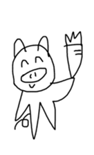 Picture of a cute pig sticker #8497775