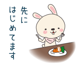 office lady rabbit sticker #8498412